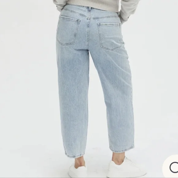 Oliver Logan Harlow High-Rise Barrel Jeans - Size 31 - Picture 3 of 16